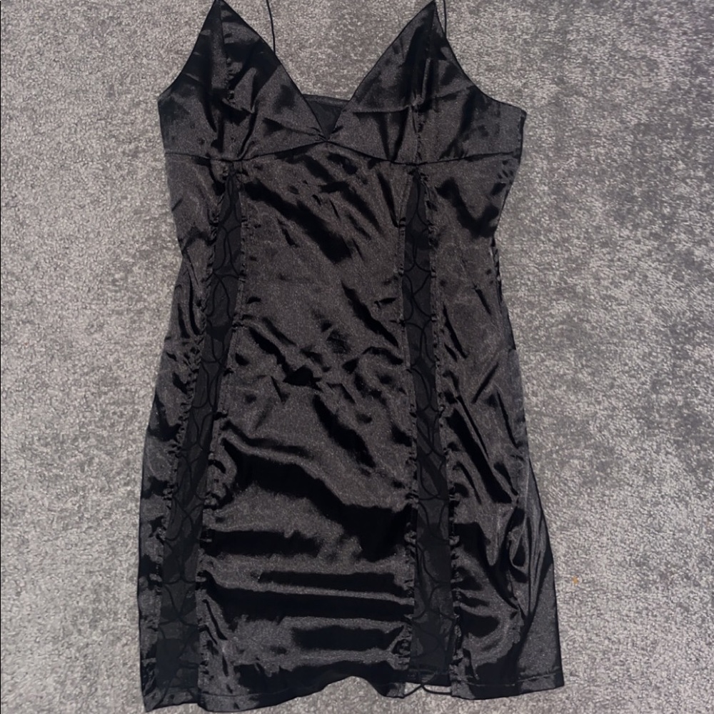 Satin dress it’s cut out and laced up